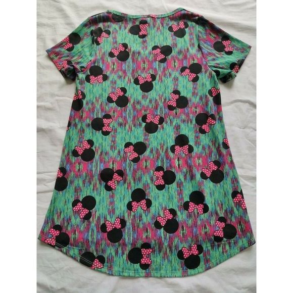 Lularoe Disney Minnie Mouse Irma High Low T-shirt Top Size XXS - Picture 3 of 5